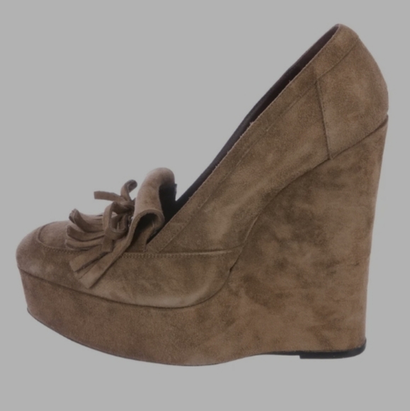 Balenciaga Fringe Platform Wedges - Picture 2 of 5